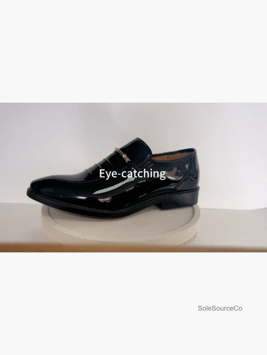 Men\'s Patent Leather Oxford Dress Shoes Tuxedo Derby Wedding Formal